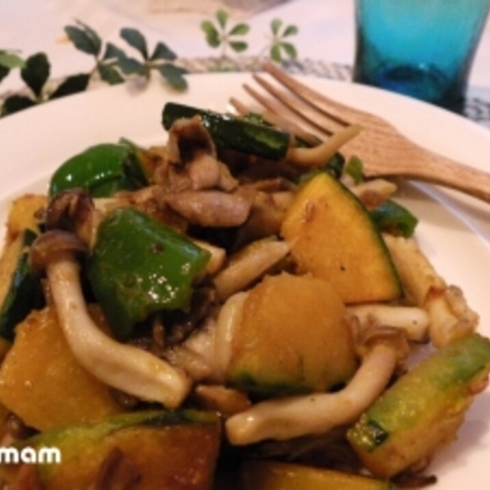 夏野菜のエスニックカレー炒め レシピ 作り方 By Purumam 楽天レシピ